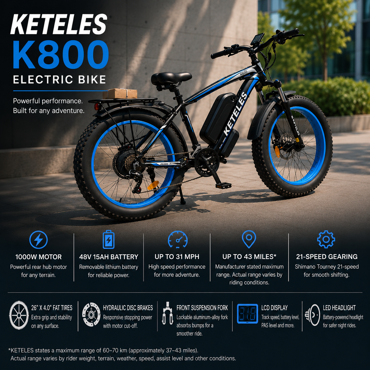 Keteles K800 Electric Bike