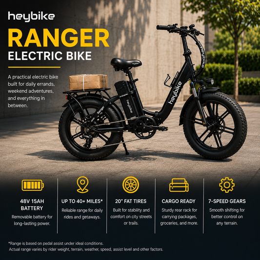 Heybike Ranger Electric Bike Black
